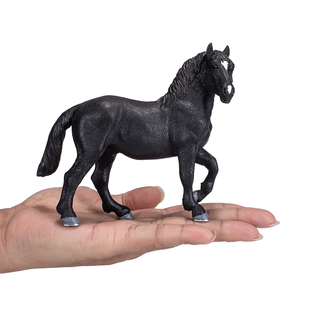 Percheron Horse Toy  Realistic Equestrian Model
