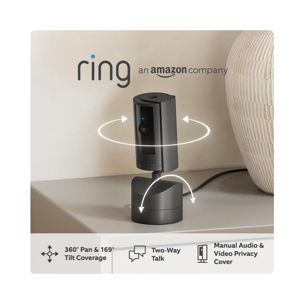Ring Pan-Tilt Indoor Camera Plug-In Black
