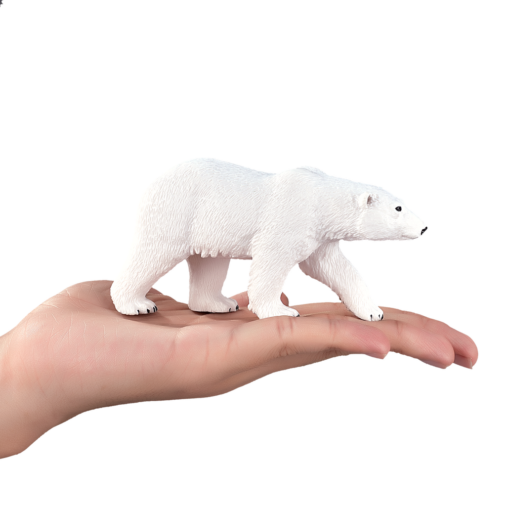 Polar Bear Toy Figure  Realistic Arctic Animal Model