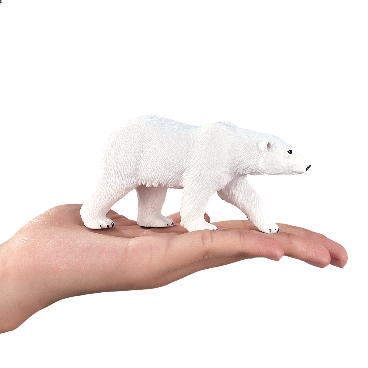 Polar Bear Toy Figure  Realistic Arctic Animal Model