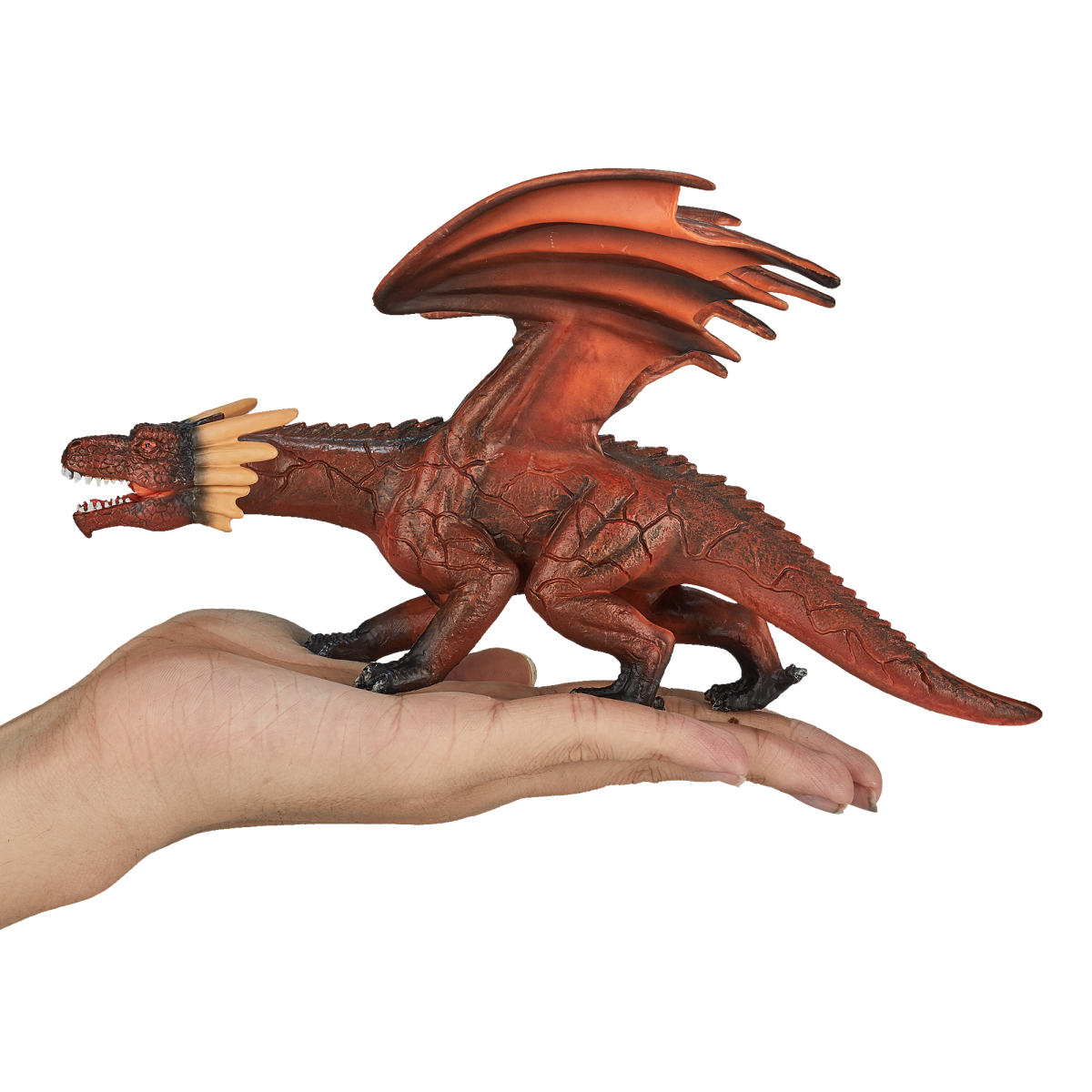 Fire Dragon Toy  Realistic Fantasy Creature Figure