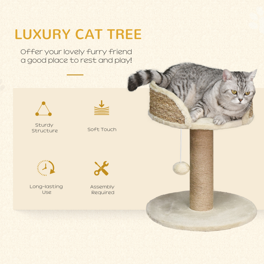 Cat Tree Tower Activity Center Climbing Stand with Scratching Posts Pawhut