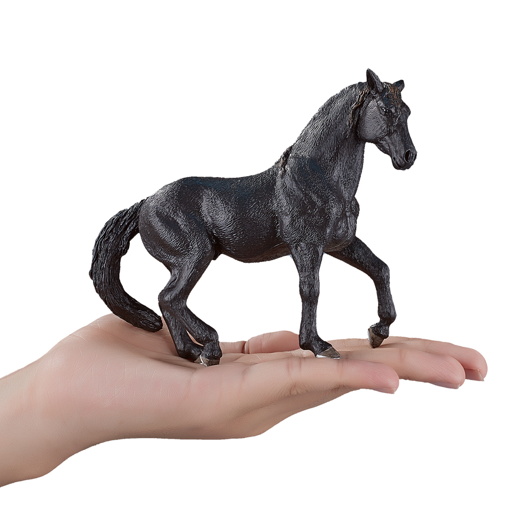 Andalusian Black Horse Toy  Realistic Equestrian Model