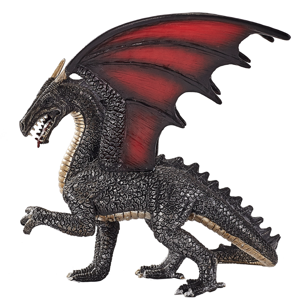 Steel Dragon Toy  Fantasy Mythical Creature Figure