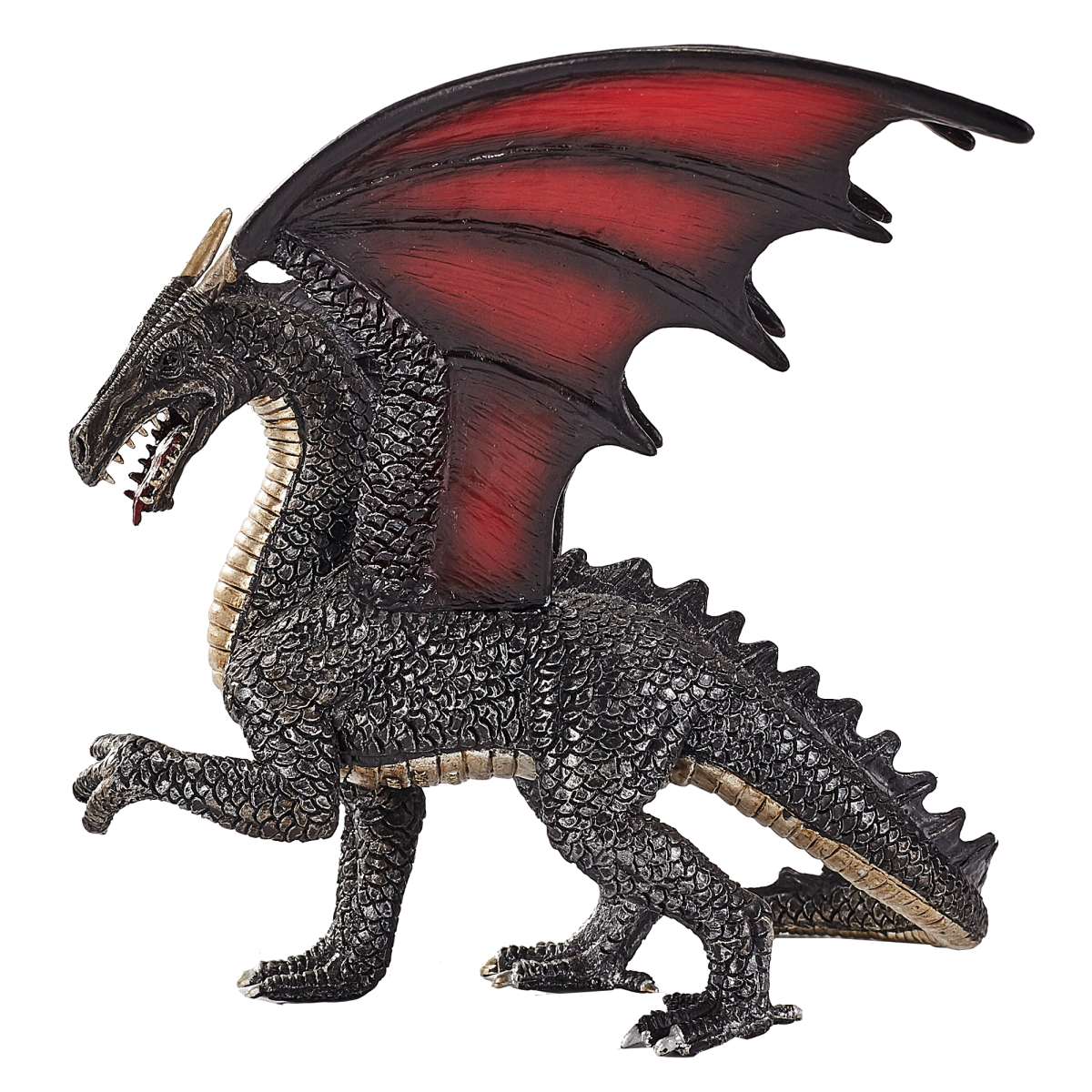 Steel Dragon Toy  Fantasy Mythical Creature Figure