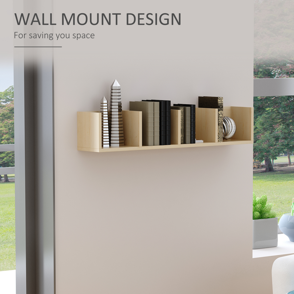 95Lx17Wx16.5H cm Multi-Media Storage Wooden Shelf