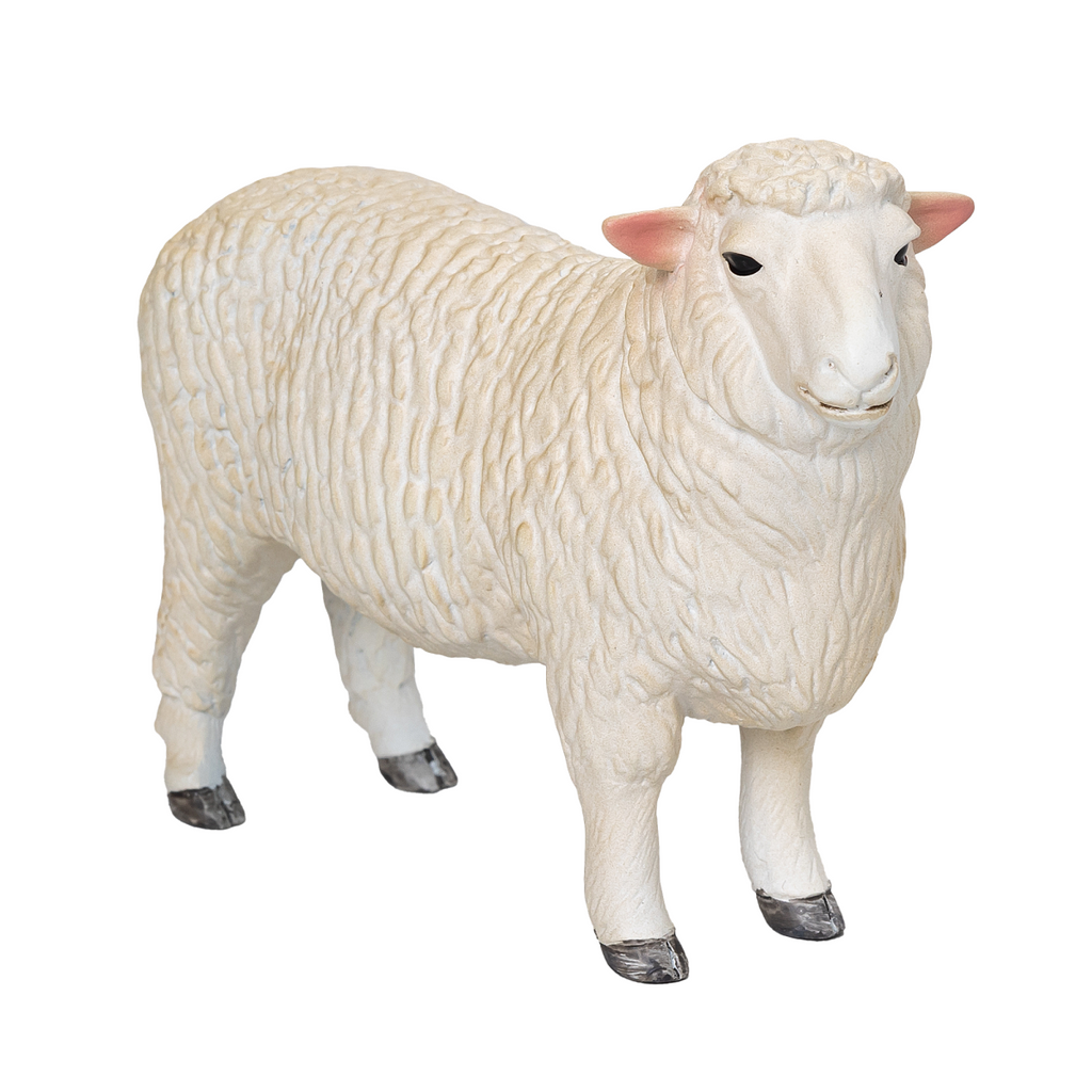 Romney Sheep Ram Toy  Realistic Farm Animal Figurine