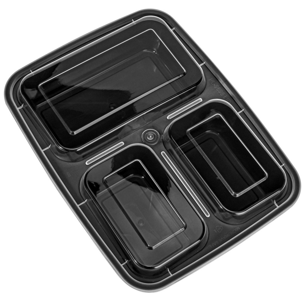 Vinsani 20pk 3 COMPARTMENTS MEAL PREP CONTAINERS