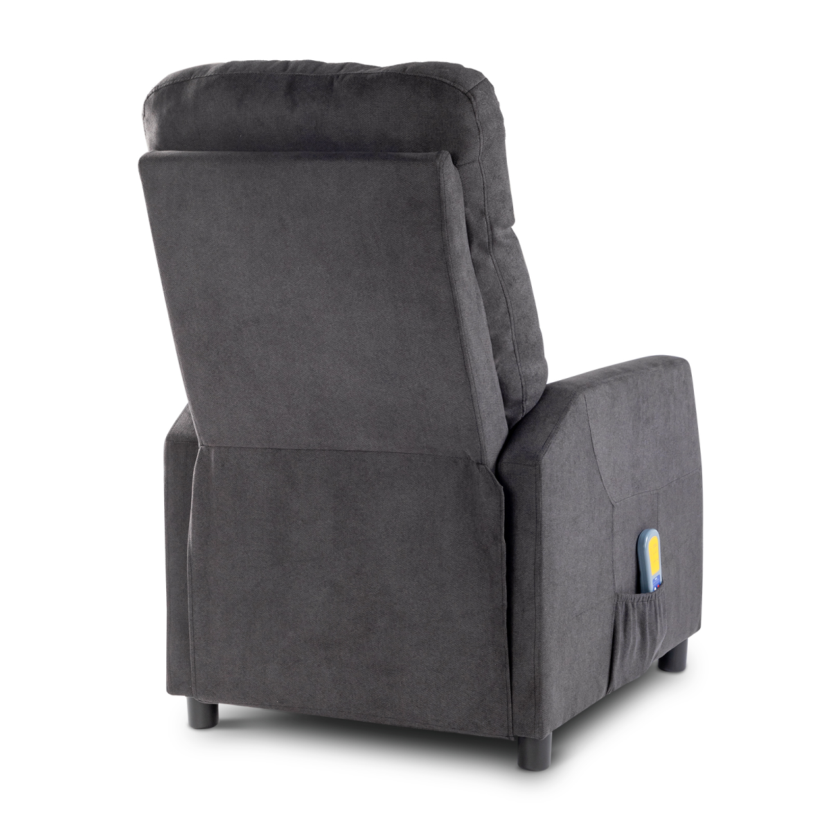 Fabric With 6-Point Massage Heating Function Electric Recliner Black