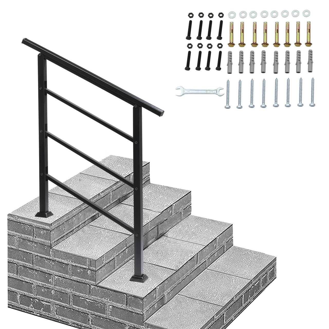 [Same Code：66442124 66442124]Handrails for Outdoor Steps