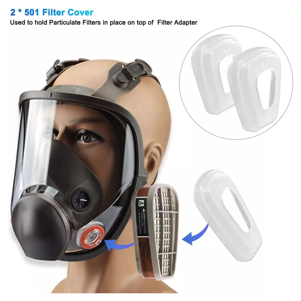 Reusable Full Face Mask Respirator for Woodworking Painting Welding Mask