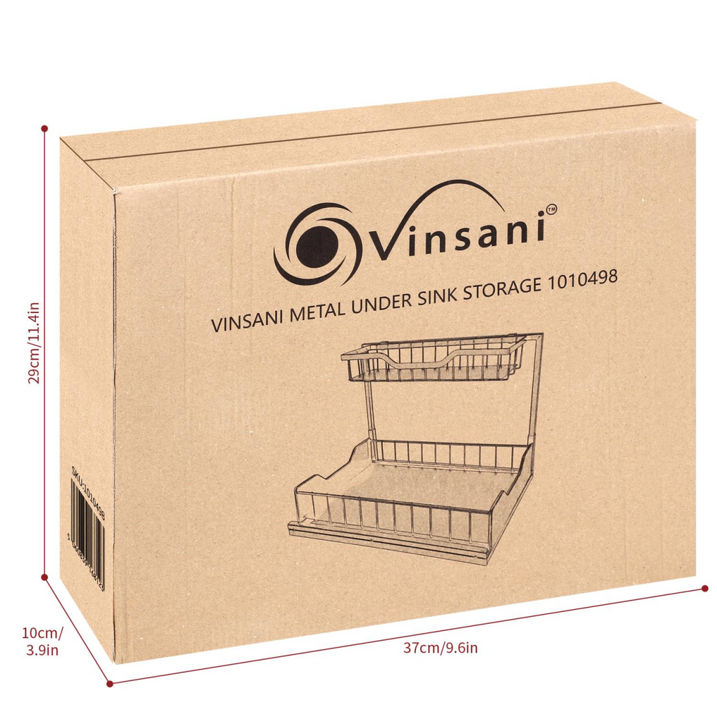 Vinsani Metal Under Sink Storage