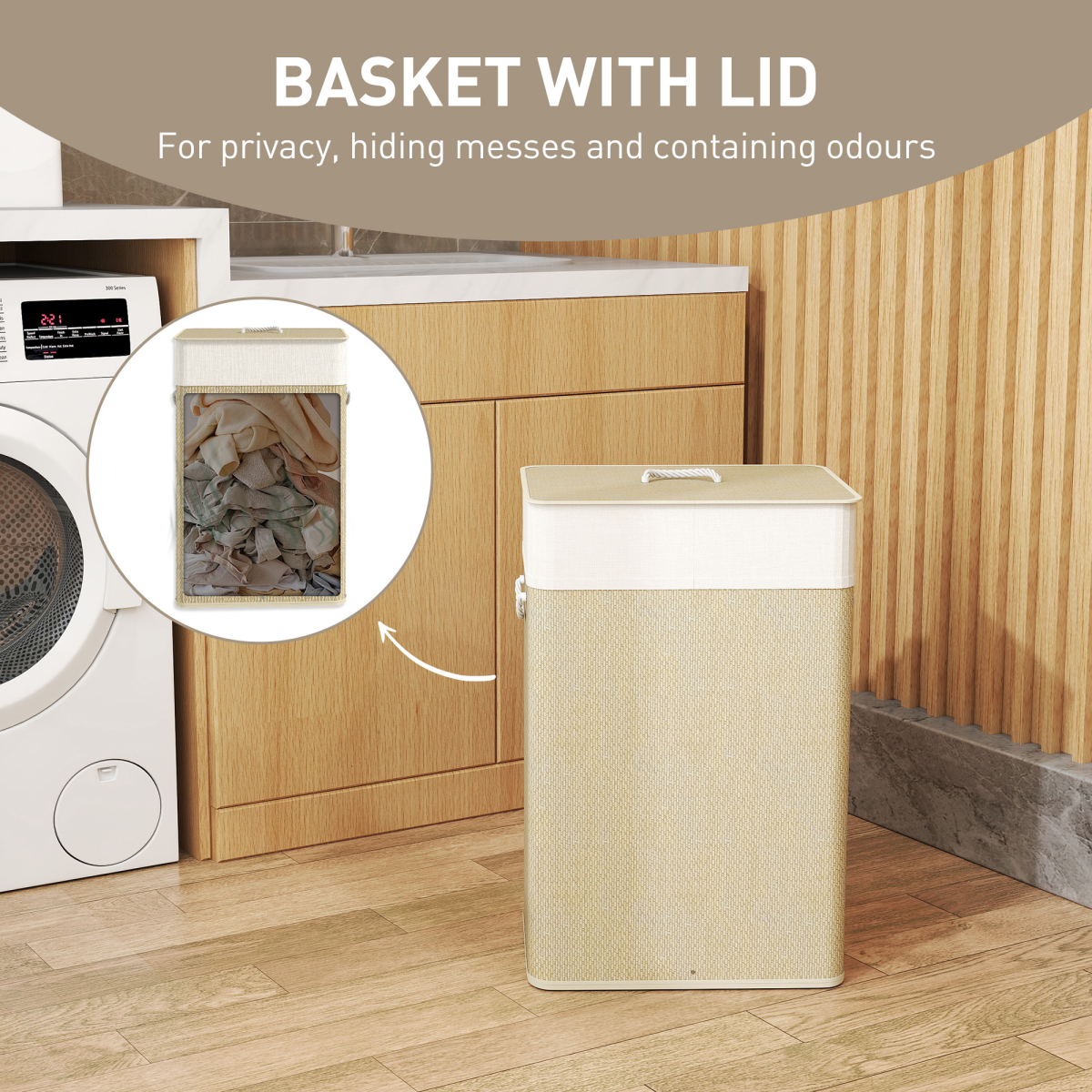 Laundry Hamper Cabinet/ Storage cabinet