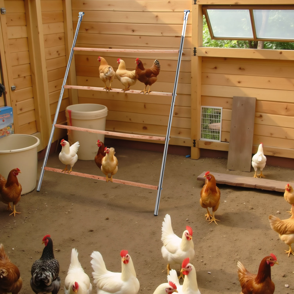 104*143cm Outdoor chicken perch