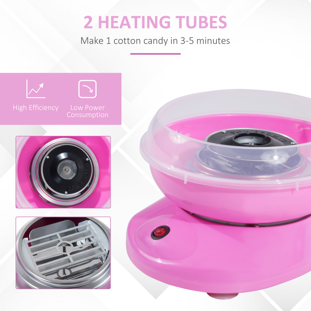 Candy Floss Machine, 450W-Pink