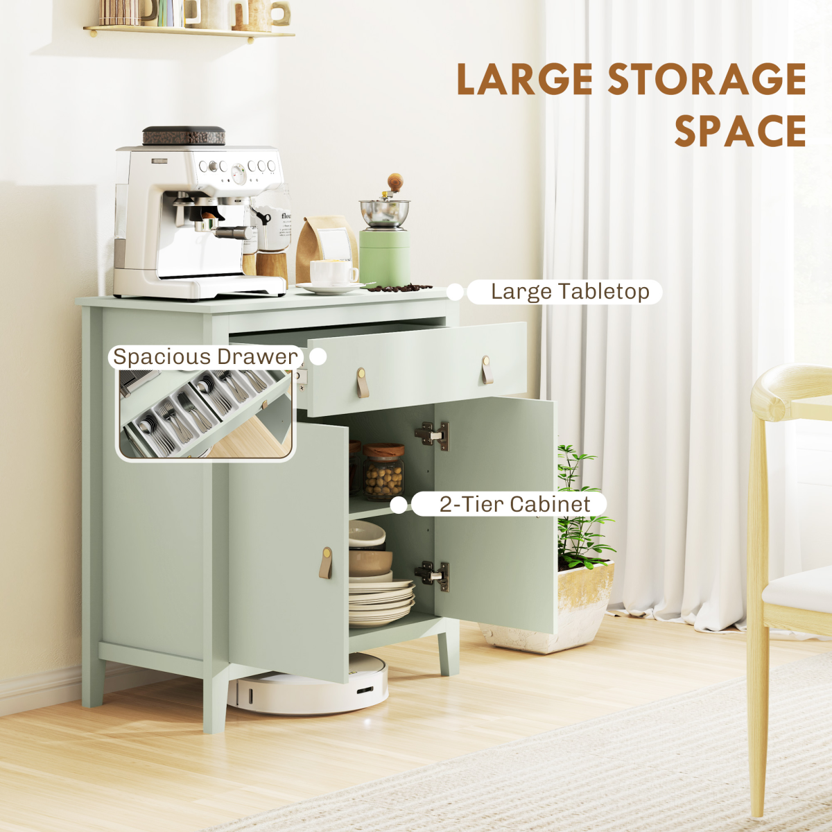 Three drawer shoe cabinet