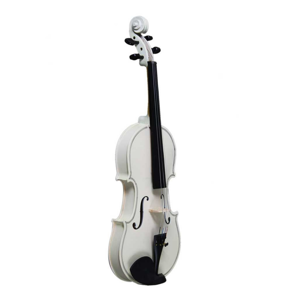 New 4/4 Acoustic Violin Case Bow Rosin White