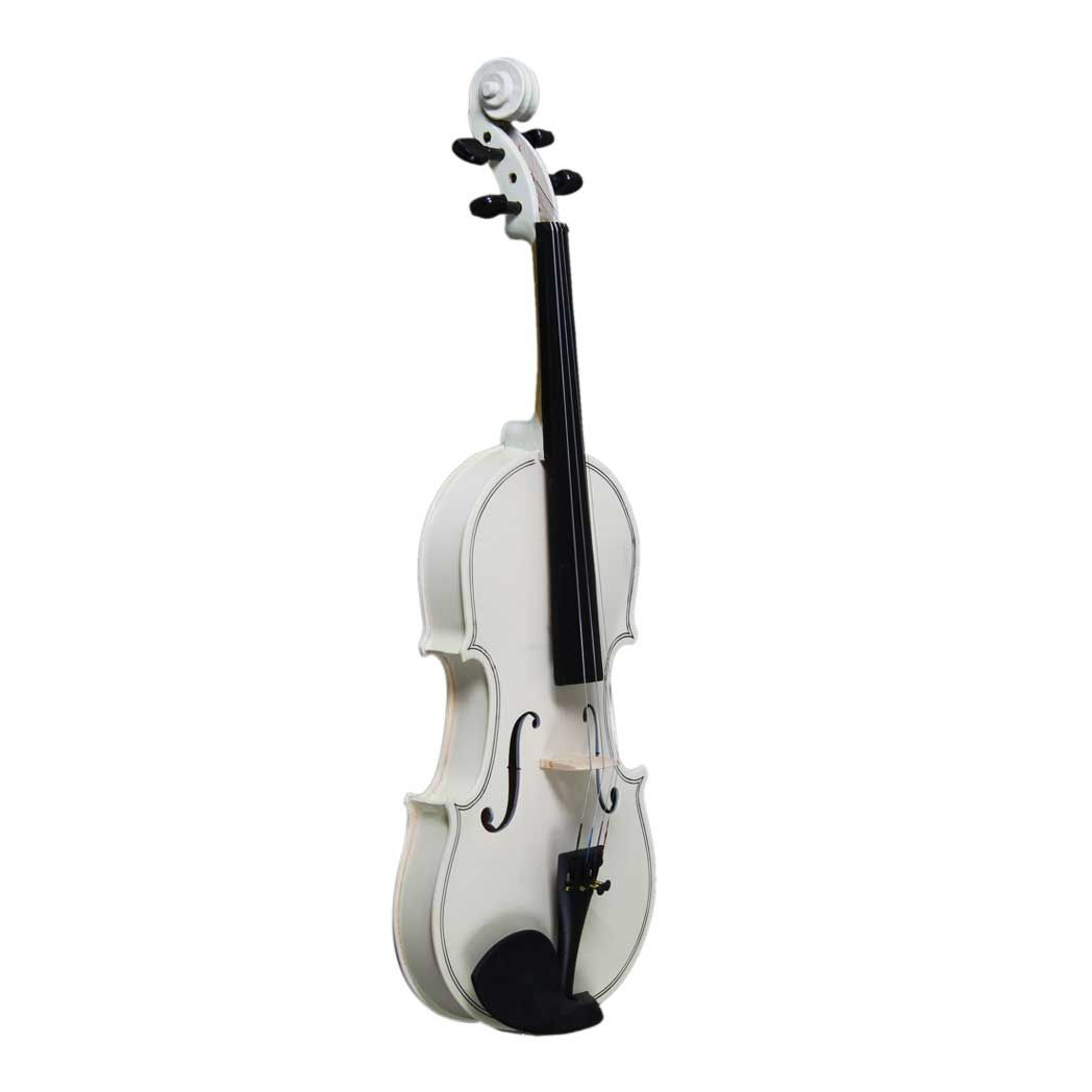 New 4/4 Acoustic Violin Case Bow Rosin White