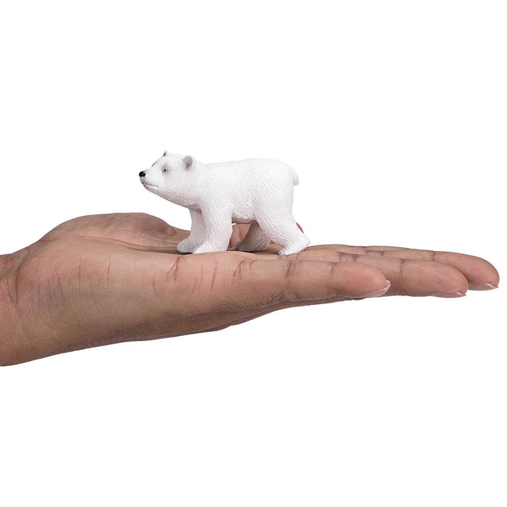 Polar Bear Cub Walking Toy  Realistic Arctic Animal Model