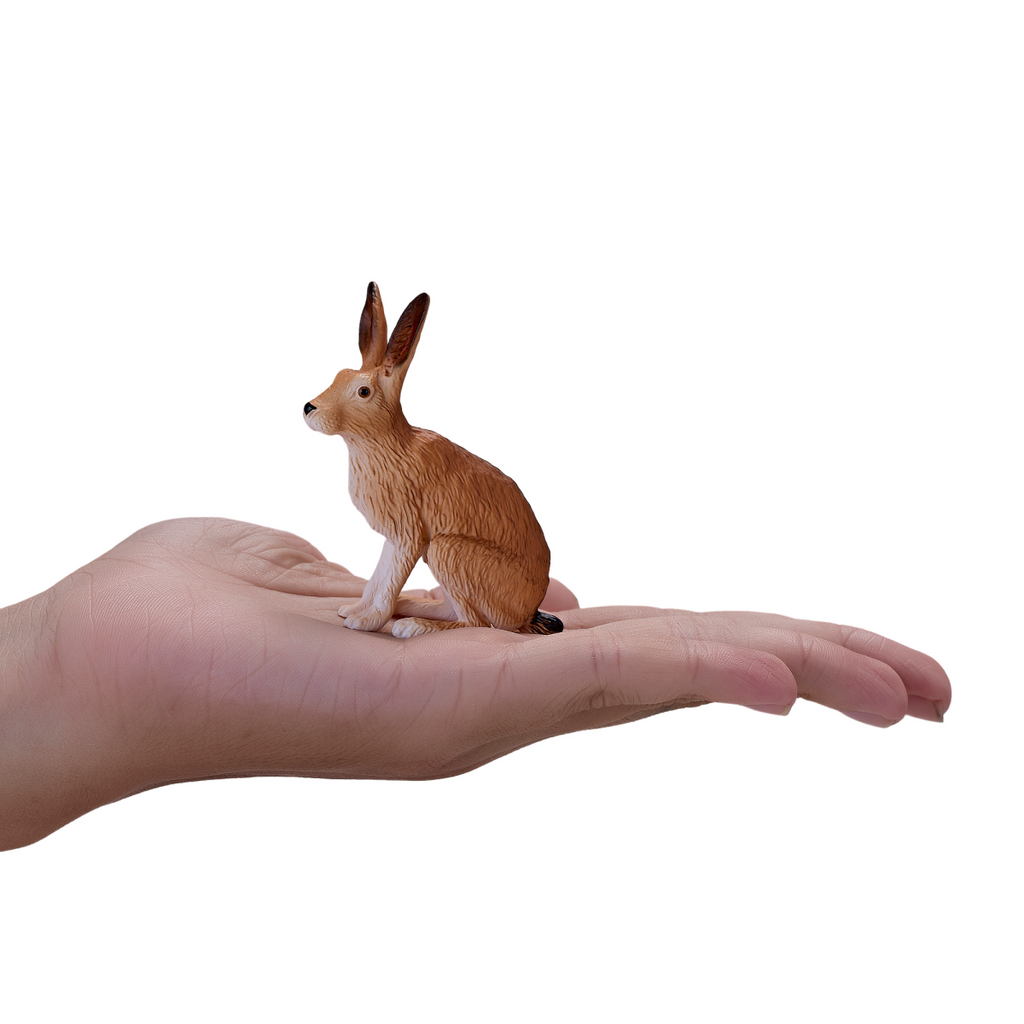 Hare Toy Figure  Realistic Woodland Animal Model