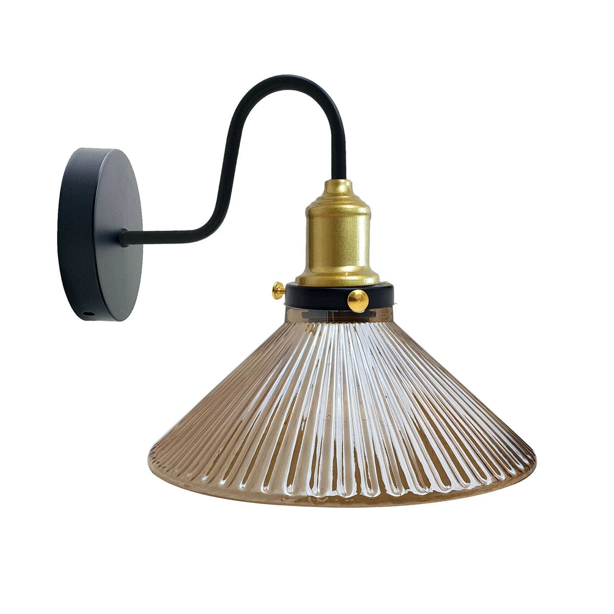 Industrial Amber Glass Shade Wall lights for Home Decor ~1774