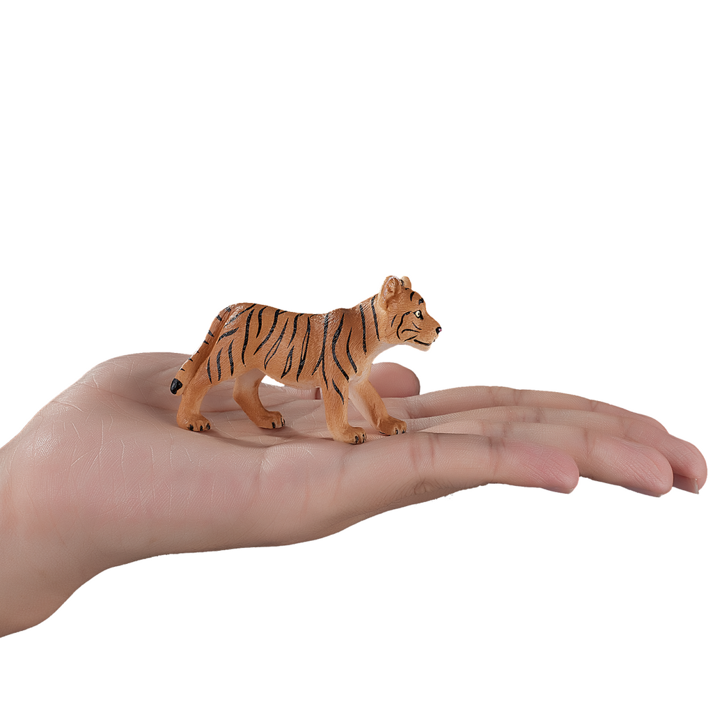 Tiger Cub Standing Toy  Realistic Big Cat Figure