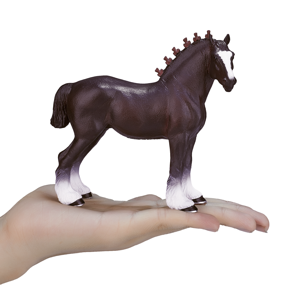 Shire Horse Toy  Realistic Equestrian Figurine
