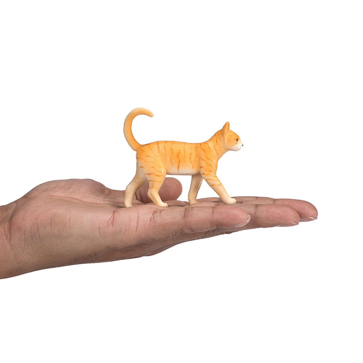 Ginger Tabby Cat Toy  Realistic Pet Figurine