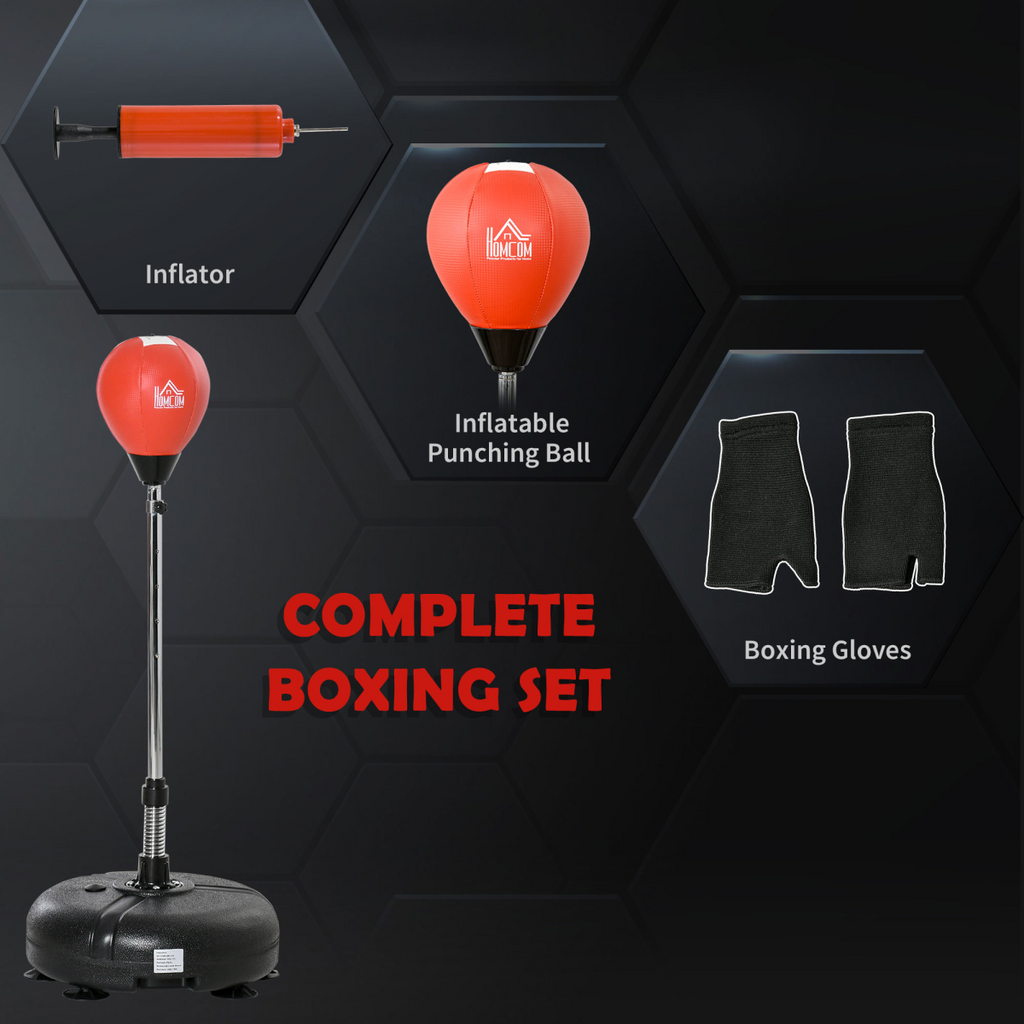 Boxing Training Set - Adjustable Height & Stable Base for Skills Development