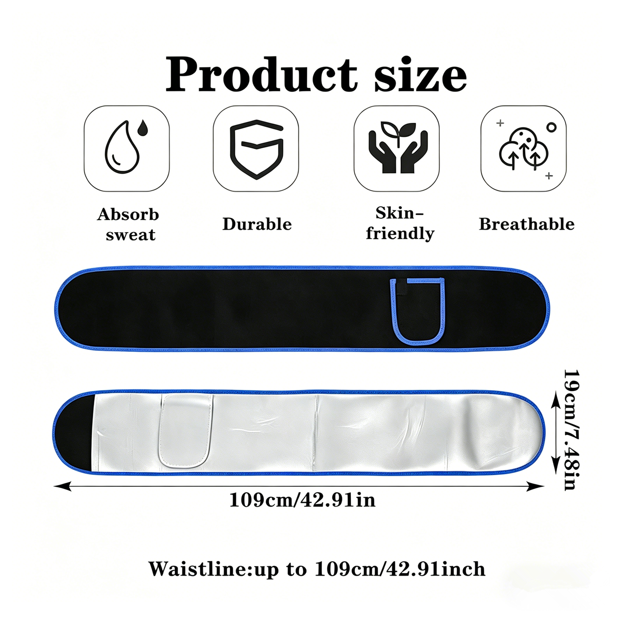 Waist Trimmer Belt Body Shaper Weight Loss Girdle Waist Trainer with Phone Pocket