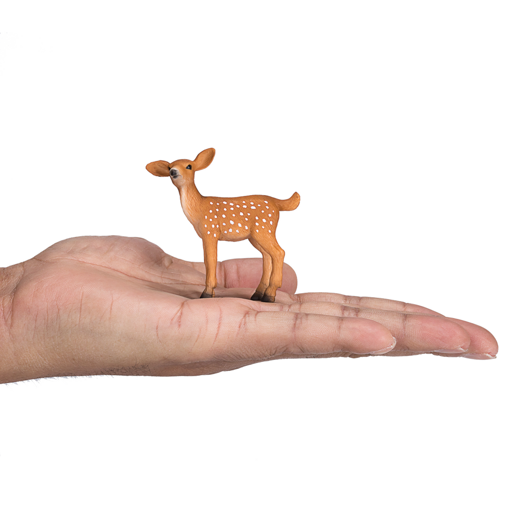 White-Tailed Deer Fawn Toy  Realistic Woodland Animal Model