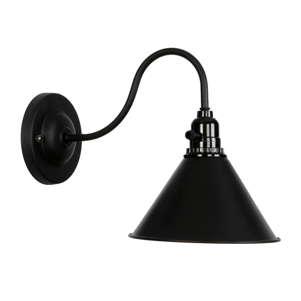 Black Cone Wall Light~2673