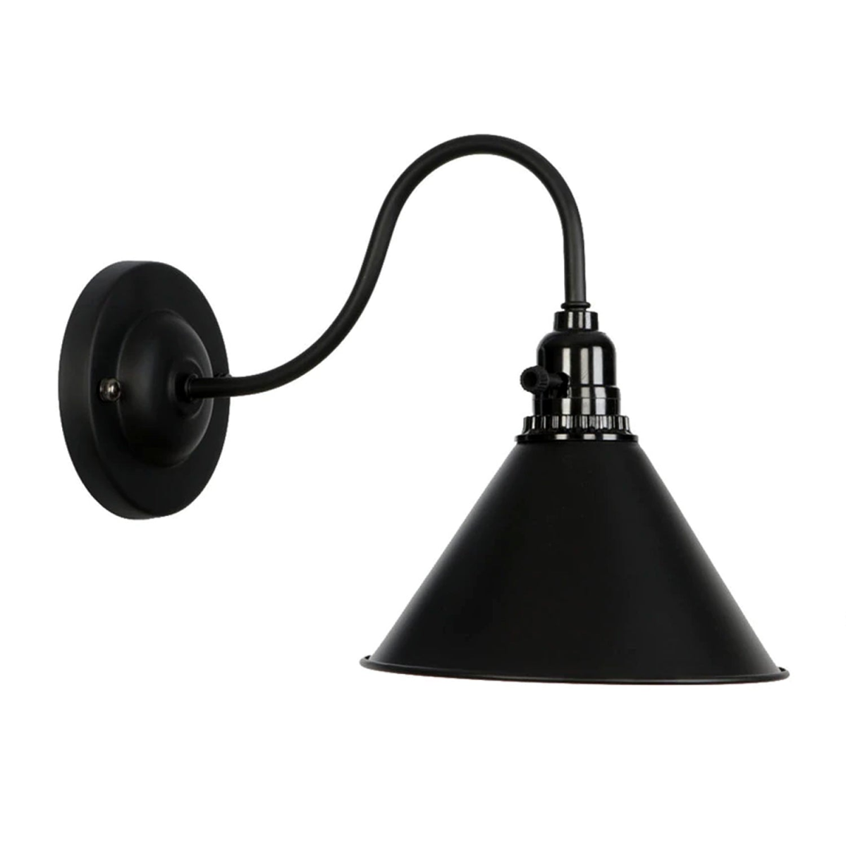 Black Cone Wall Light~2673
