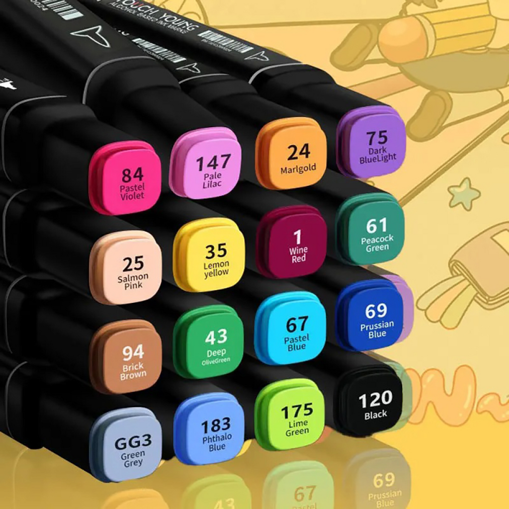 120 Colors Marker Pens Set Manga Brush Pen Student Drawing sketch Kawaii Art