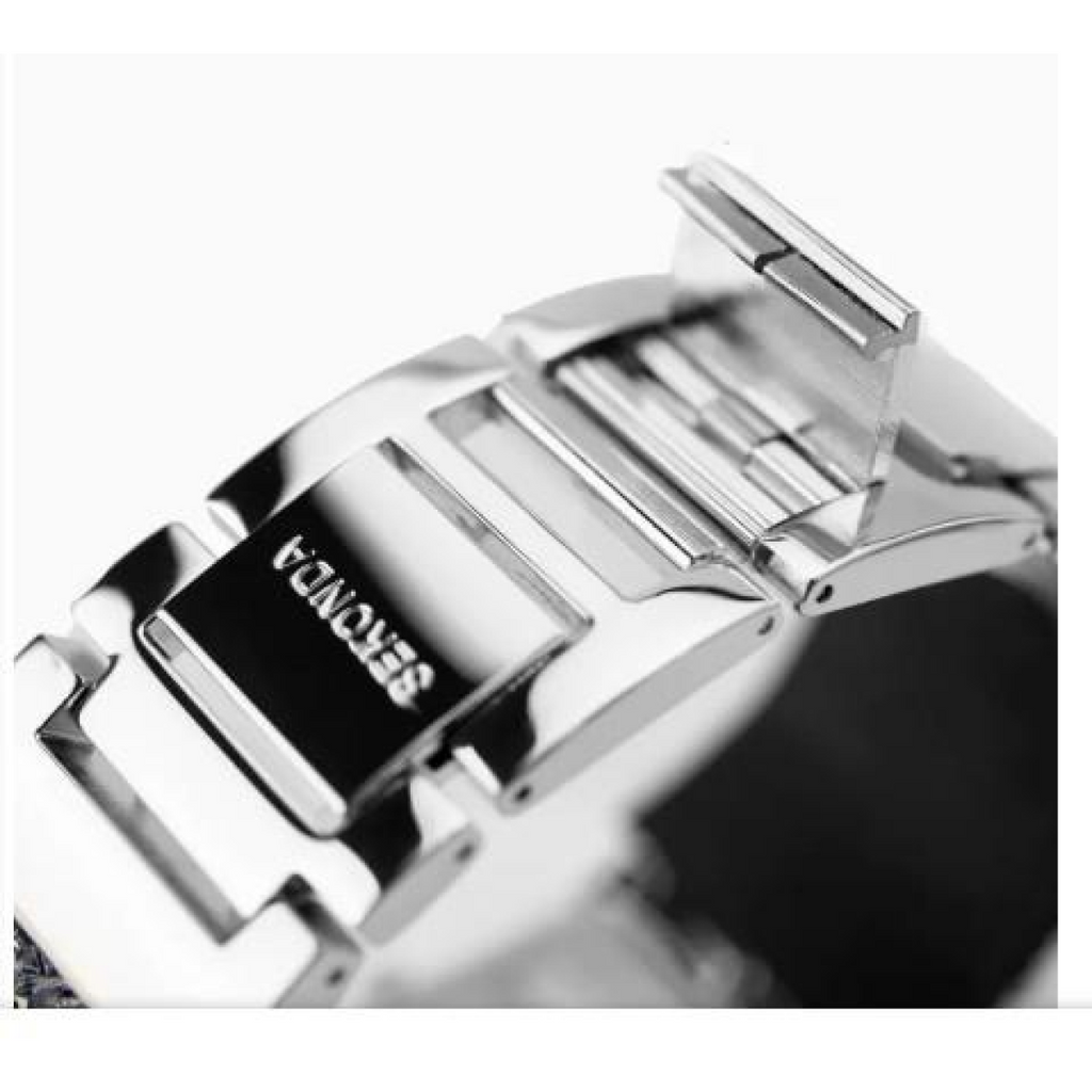 Sekonda Seksy Ladies Bling Rectangular Purple Dial & Purple stone Stainless Steel