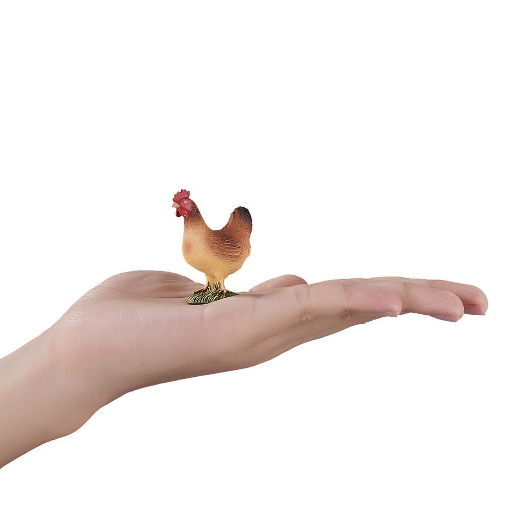 Hen Standing Toy  Realistic Farm Animal Figurine