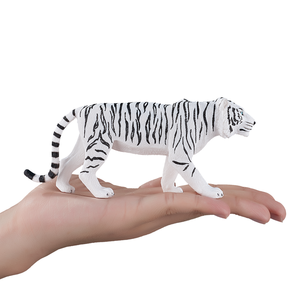 White Tiger Toy Figure  Realistic Big Cat Model