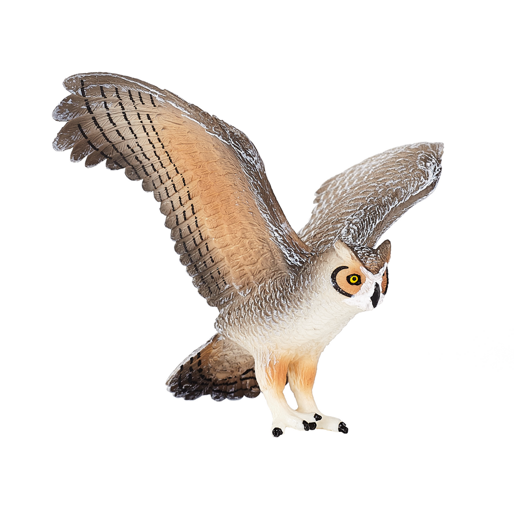 Great Horned Owl Toy  Realistic Bird of Prey Model