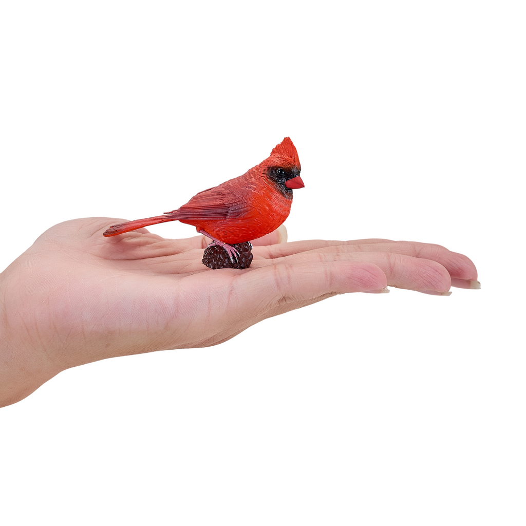 Red Cardinal Bird Toy  Realistic Wildlife Model