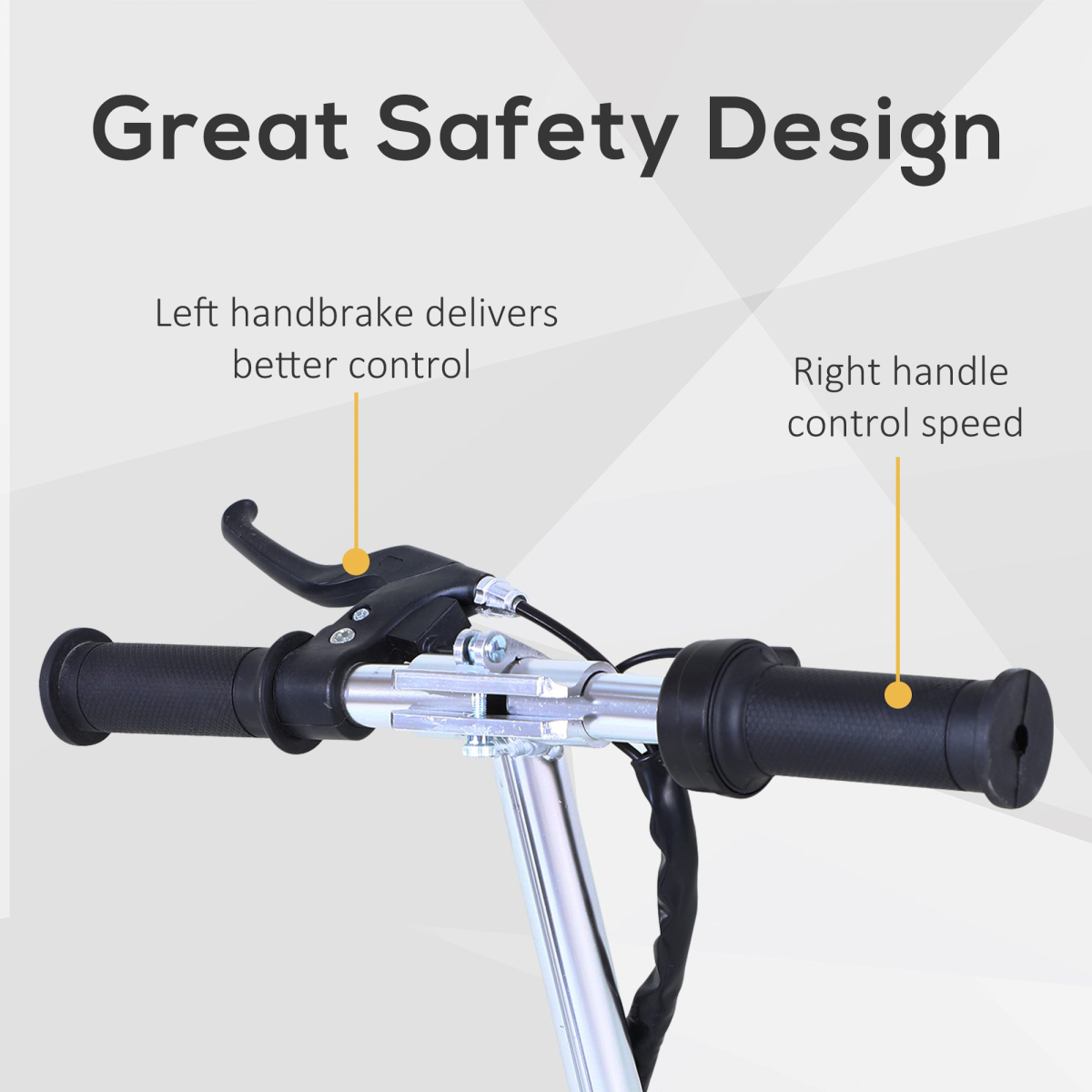 Teen Foldable Electric Scooter Electric Battery 120W with Brake Kickstand HOMCOM