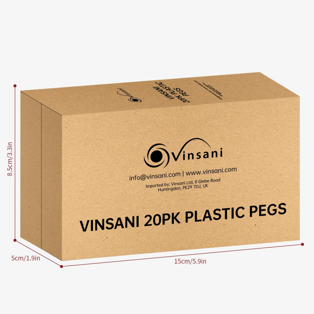 Vinsani 20Pk Plastic Pegs