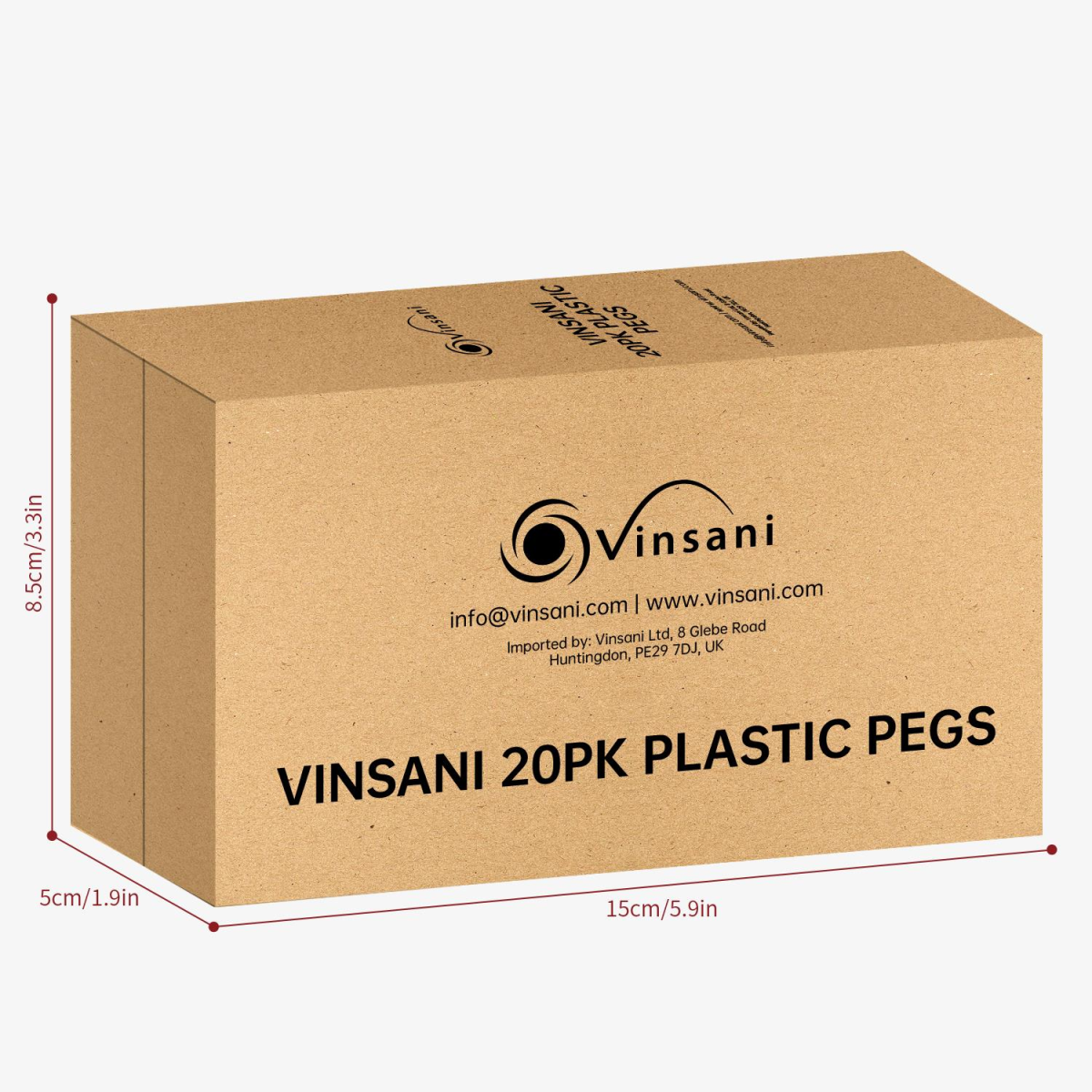 Vinsani 20Pk Plastic Pegs