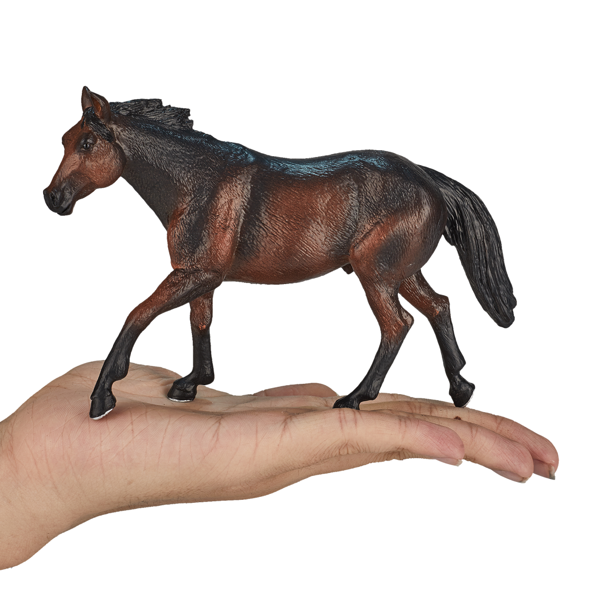 Quarter Horse Sooty Bay Toy  Realistic Equestrian Figurine