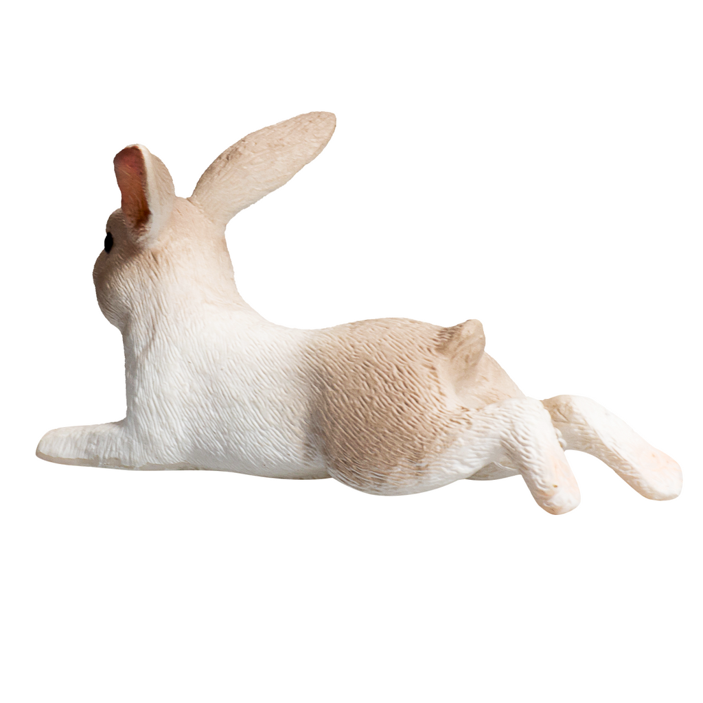 Rabbit Lying Down Toy  Realistic Small Animal Figurine