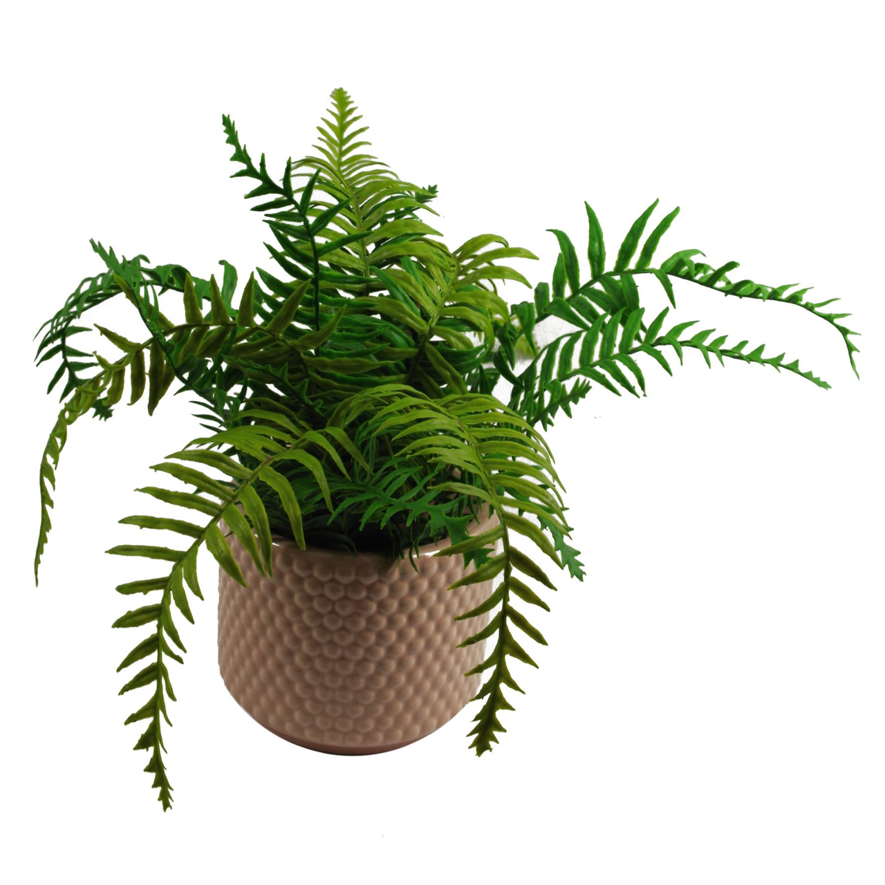 Dusty Pink Raised Dots Ceramic Plant Pot 15 x 15 x 12.5cm