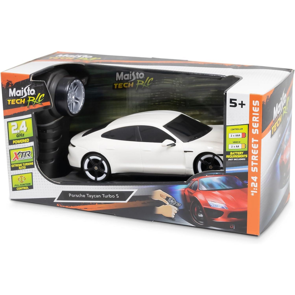 Maisto Tech R/C PORCHE TAYCAN TURBO S Super Car - 2.4GHZ - 1:24 Scale