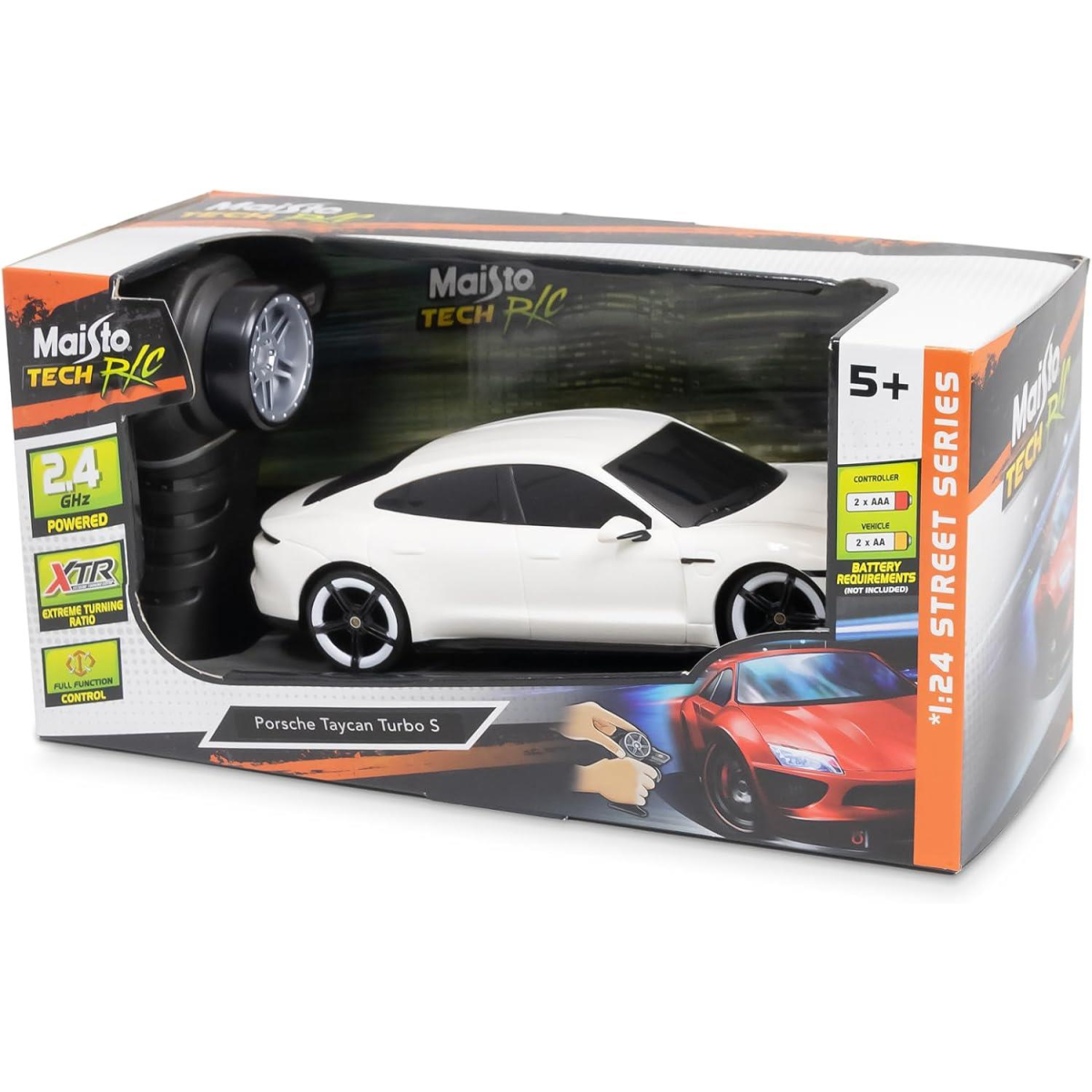 Maisto Tech R/C PORCHE TAYCAN TURBO S Super Car - 2.4GHZ - 1:24 Scale