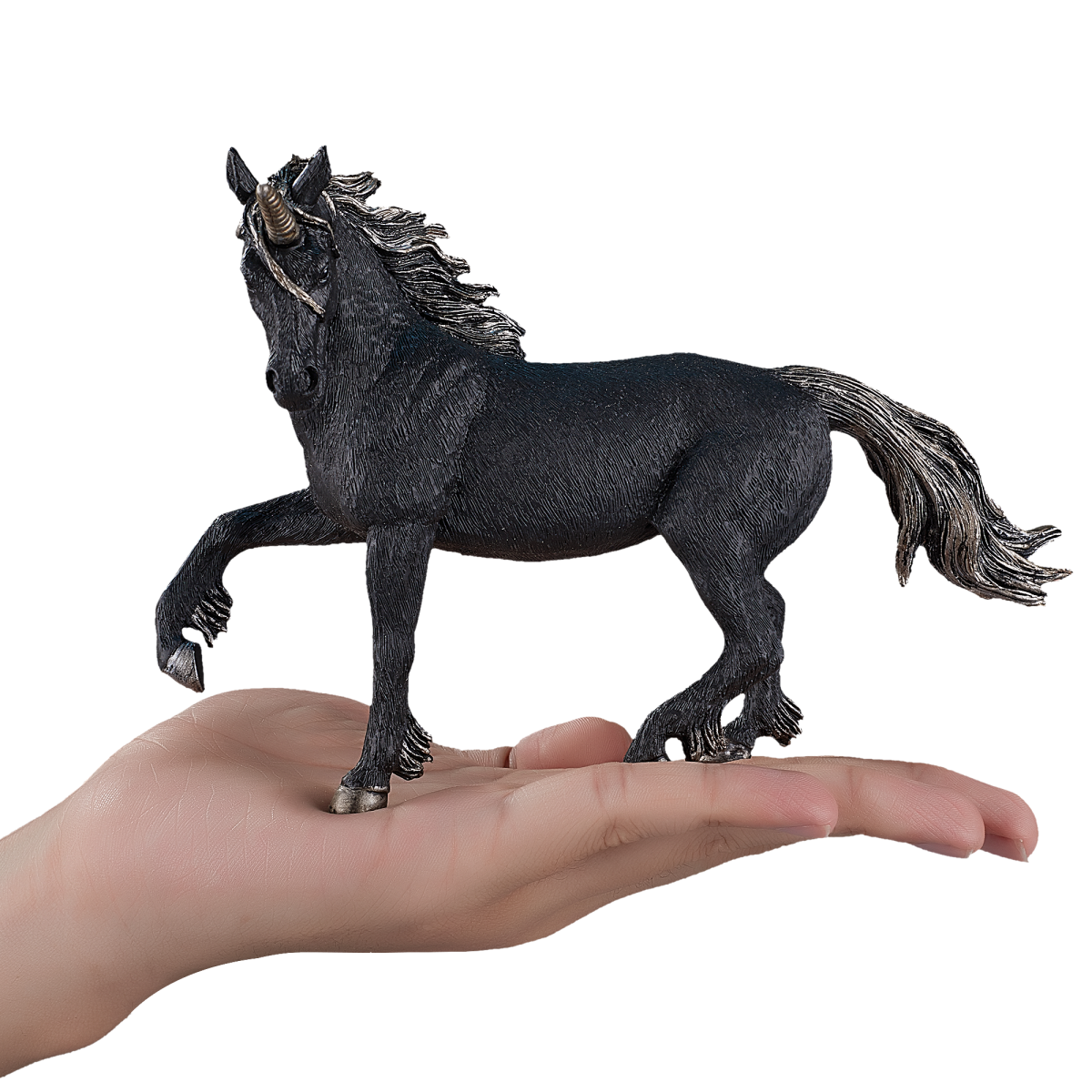Dark Unicorn Toy  Fantasy Mythical Creature Figure