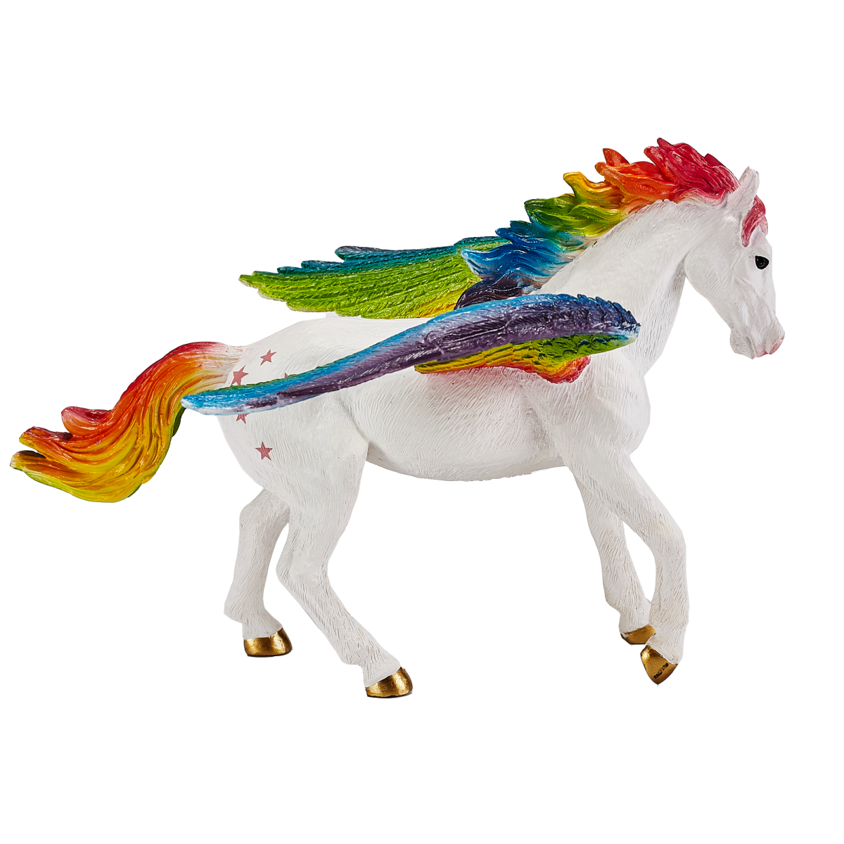 Rainbow Pegasus Toy  Fantasy Horse Model