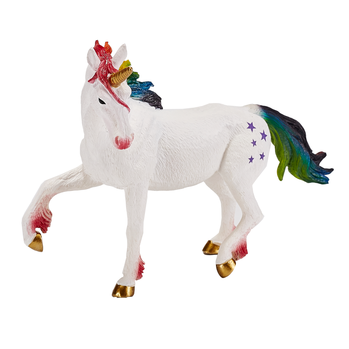 Rainbow Unicorn Toy  Fantasy Mythical Horse Figurine